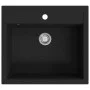 Granite kitchen sink with a black bowl by vidaXL, Sinks - Ref: Foro24-142954, Price: 175,72 €, Discount: %