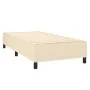 Box spring bed mattress and LED lights cream fabric 90x190 cm by , Beds and slatted bases - Ref: Foro24-3134842, Price: 359,7...
