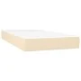 Box spring bed mattress and LED lights cream fabric 90x190 cm by , Beds and slatted bases - Ref: Foro24-3138842, Price: 372,7...