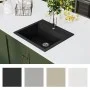 Granite kitchen sink with a black bowl by vidaXL, Sinks - Ref: Foro24-142954, Price: 175,72 €, Discount: %