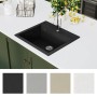 Küchenspüle aus Granit mit schwarzer Schüssel von vidaXL, Sinkt - Ref: Foro24-142954, Preis: 176,27 €, Rabatt: %