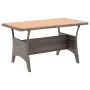 Gray synthetic rattan garden table 120x70x66 cm by , Garden tables - Ref: Foro24-316584, Price: 225,91 €, Discount: %