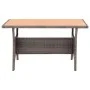 Gray synthetic rattan garden table 120x70x66 cm by , Garden tables - Ref: Foro24-316584, Price: 225,91 €, Discount: %