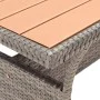 Gray synthetic rattan garden table 120x70x66 cm by , Garden tables - Ref: Foro24-316584, Price: 225,91 €, Discount: %