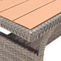 Mesa de jardín ratán sintético gris 120x70x66 cm de , Mesas de jardín - Ref: Foro24-316584, Precio: 243,90 €, Descuento: %