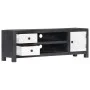Handgeschnitzter TV-Schrank in Grau-Weiß-Mango, 120 x 30 x 40 cm von , TV-Möbel - Ref: Foro24-282723, Preis: 186,78 €, Rabatt: %