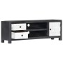 Handgeschnitzter TV-Schrank in Grau-Weiß-Mango, 120 x 30 x 40 cm von , TV-Möbel - Ref: Foro24-282723, Preis: 188,99 €, Rabatt: %