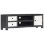 Handgeschnitzter TV-Schrank in Grau-Weiß-Mango, 120 x 30 x 40 cm von , TV-Möbel - Ref: Foro24-282723, Preis: 186,78 €, Rabatt: %