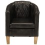 Gray genuine leather armchair by , Armchairs - Ref: Foro24-359641, Price: 286,75 €, Discount: %