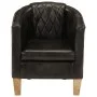 Sillón butaca de cuero auténtico gris de , Sillones - Ref: Foro24-359641, Precio: 281,37 €, Descuento: %
