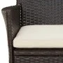Gartentisch und Stühle 3-teilig und braune synthetische Rattankissen von , Gartensets - Ref: Foro24-3187412, Preis: 219,92 €,...