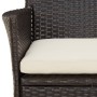 Gartentisch und Stühle 3-teilig und braune synthetische Rattankissen von , Gartensets - Ref: Foro24-3187412, Preis: 224,72 €,...