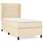 Box spring bed with cream fabric mattress 90x190 cm by , Beds and slatted bases - Ref: Foro24-3127930, Price: 365,77 €, Disco...