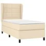 Box spring bed with cream fabric mattress 90x190 cm by , Beds and slatted bases - Ref: Foro24-3127930, Price: 365,77 €, Disco...