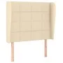 Box spring bed with cream fabric mattress 90x190 cm by , Beds and slatted bases - Ref: Foro24-3127930, Price: 365,77 €, Disco...