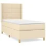 Box spring bed with cream fabric mattress 90x190 cm by , Beds and slatted bases - Ref: Foro24-3131958, Price: 360,06 €, Disco...