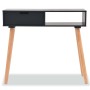Solid pine wood console table 80x30x72 cm black by vidaXL, Side tables - Ref: Foro24-244738, Price: 84,20 €, Discount: %