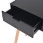 Solid pine wood console table 80x30x72 cm black by vidaXL, Side tables - Ref: Foro24-244738, Price: 84,20 €, Discount: %