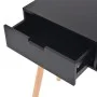 Solid pine wood console table 80x30x72 cm black by vidaXL, Side tables - Ref: Foro24-244738, Price: 89,43 €, Discount: %