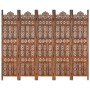 Biombo 5 paneles tallado a mano madera mango marrón 200x165 cm by , Room dividers - Ref: Foro24-285326, Price: 314,47 €, Disc...