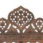 Faltiges handgeschnitztes Paravent mit 5 Paneelen aus braunem Mangoholz, 200x165 cm. von , Raumteiler - Ref: Foro24-285326, P...