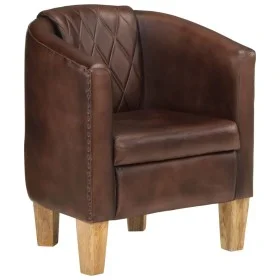 Sessel mit Würfeldesign aus dunkelbraunem Echtleder von , Sessel - Ref: Foro24-359640, Preis: 282,84 €, Rabatt: %