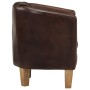 Sessel mit Würfeldesign aus dunkelbraunem Echtleder von , Sessel - Ref: Foro24-359640, Preis: 266,01 €, Rabatt: %