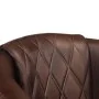 Sillón con diseño de cubo cuero auténtico marrón oscuro by , Armchairs - Ref: Foro24-359640, Price: 282,51 €, Discount: %