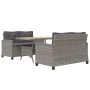 3-piece garden dining set with gray synthetic rattan cushions by , Garden sets - Ref: Foro24-3095248, Price: 812,58 €, Discou...