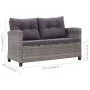 3-piece garden dining set with gray synthetic rattan cushions by , Garden sets - Ref: Foro24-3095248, Price: 812,58 €, Discou...