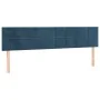 Box spring bed with dark blue velvet mattress 160x200 cm by , Beds and slatted bases - Ref: Foro24-3130971, Price: 496,77 €, ...