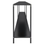 Mesa consola vidrio templado negro 200x35x75,5 cm de , Mesas auxiliares - Ref: Foro24-331707, Precio: 104,51 €, Descuento: %