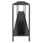 Mesa consola vidrio templado negro 200x35x75,5 cm de , Mesas auxiliares - Ref: Foro24-331707, Precio: 98,41 €, Descuento: %