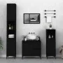 Armario de baño madera contrachapada negro 65x33x60 cm de , Muebles de baño - Ref: Foro24-819829, Precio: 60,75 €, Descuento: %