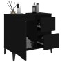 Badezimmerschrank aus schwarzem Sperrholz, 65 x 33 x 60 cm von , Badezimmermöbel - Ref: Foro24-819829, Preis: 62,29 €, Rabatt: %