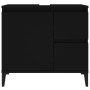 Black plywood bathroom cabinet 65x33x60 cm by , Bathroom furniture - Ref: Foro24-819829, Price: 62,29 €, Discount: %