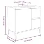 Armario de baño madera contrachapada negro 65x33x60 cm de , Muebles de baño - Ref: Foro24-819829, Precio: 60,75 €, Descuento: %