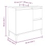 Black plywood bathroom cabinet 65x33x60 cm by , Bathroom furniture - Ref: Foro24-819829, Price: 62,29 €, Discount: %