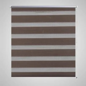 Zebra-Rollo 90 x 150 cm Kaffee von , Jalousien und Jalousien - Ref: Foro24-240209, Preis: 29,35 €, Rabatt: %