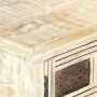 Mueble para TV de madera maciza de mango blanco 130x30x36 cm de , Muebles TV - Ref: Foro24-285899, Precio: 243,48 €, Descuent...