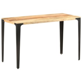 Mesa de comedor de madera maciza de mango 120x60x76 cm