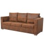 vidaXl 3-teilige Sofagarnitur aus Wildlederimitat von vidaXL, Sofas - Ref: Foro24-274886, Preis: 1,00 €, Rabatt: %