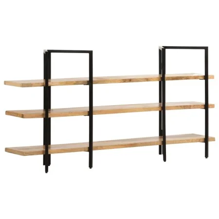 3-tier solid mango wood shelf 160x31x80 cm by , Bookcases and shelves - Ref: Foro24-286604, Price: 220,89 €, Discount: %