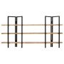 3-stufiges Regal aus massivem Mangoholz, 160 x 31 x 80 cm von , Bücherregale und Regale - Ref: Foro24-286604, Preis: 224,94 €...