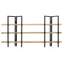 3-tier solid mango wood shelf 160x31x80 cm by , Bookcases and shelves - Ref: Foro24-286604, Price: 220,89 €, Discount: %