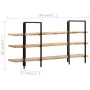 3-tier solid mango wood shelf 160x31x80 cm by , Bookcases and shelves - Ref: Foro24-286604, Price: 220,89 €, Discount: %