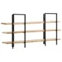 3-tier solid mango wood shelf 160x31x80 cm by , Bookcases and shelves - Ref: Foro24-286604, Price: 220,89 €, Discount: %