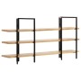 3-stufiges Regal aus massivem Mangoholz, 160 x 31 x 80 cm von , Bücherregale und Regale - Ref: Foro24-286604, Preis: 224,94 €...