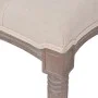 Solid wood and cream white linen bench 150x40x48 cm by , Benches for halls and storage - Ref: Foro24-245361, Price: 166,60 €,...