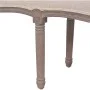 Solid wood and cream white linen bench 150x40x48 cm by , Benches for halls and storage - Ref: Foro24-245361, Price: 166,60 €,...